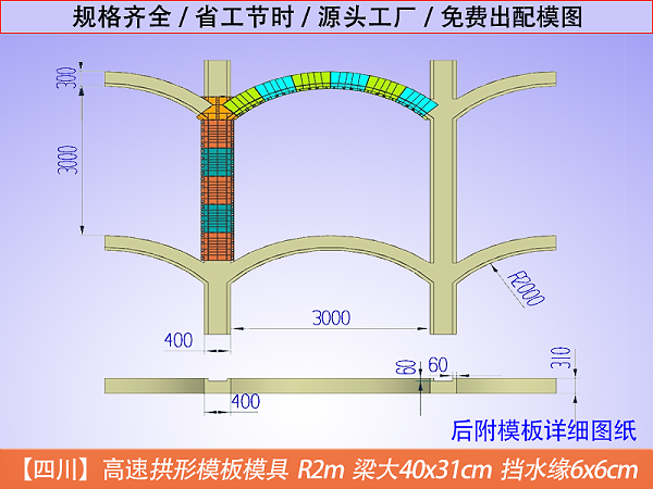 四川高速拱形骨架定型模板，快速施工，高效便捷
